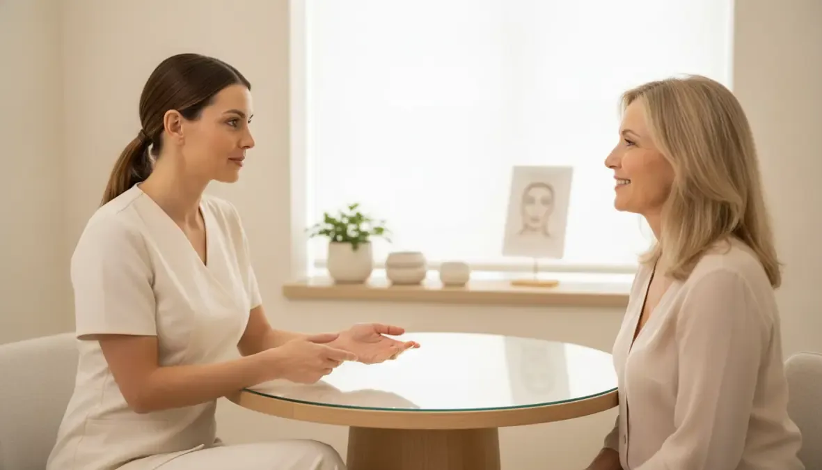 Botox vs fillers consultation with a Synergy Wellness and MediSpa injector
