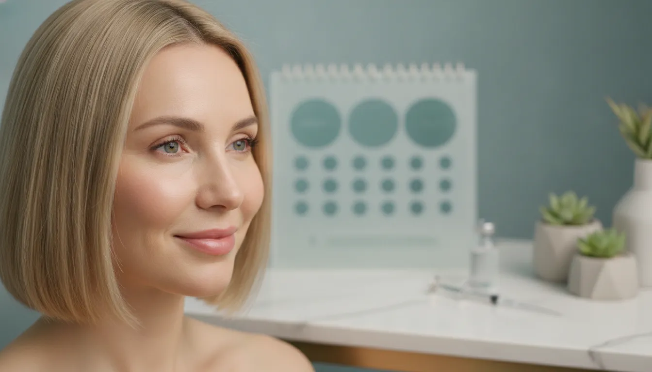 Woman smiling after cheek filler treatment with smooth, contoured cheeks.