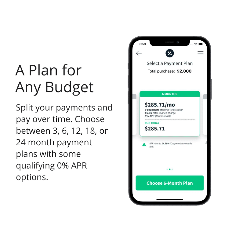 a phone with a screen showing a payment plan | Synergy Wellness and Medispa | Oceanport, NJ