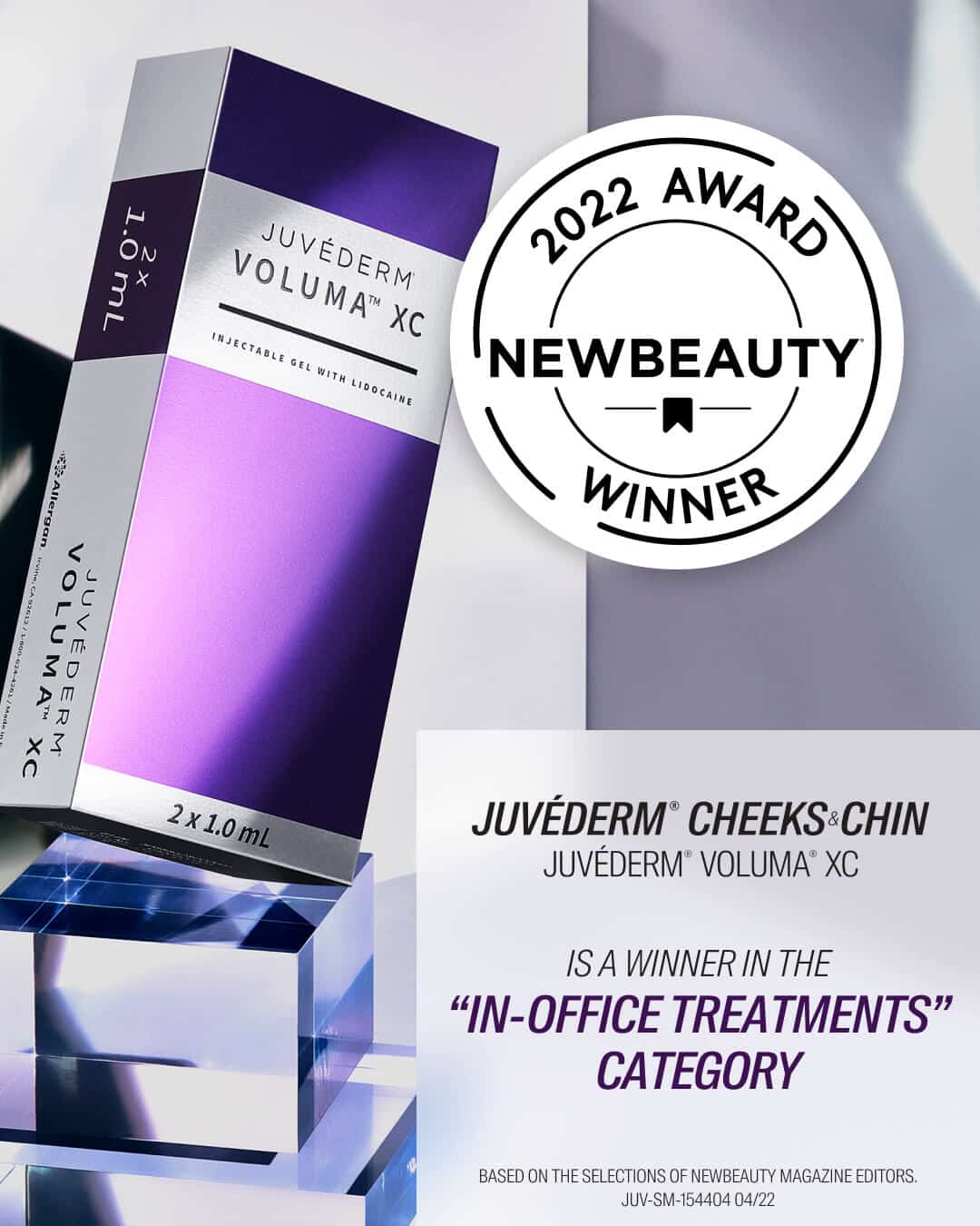 a close-up of a box in Juvederm Voluma XC - Oceanport, NJ